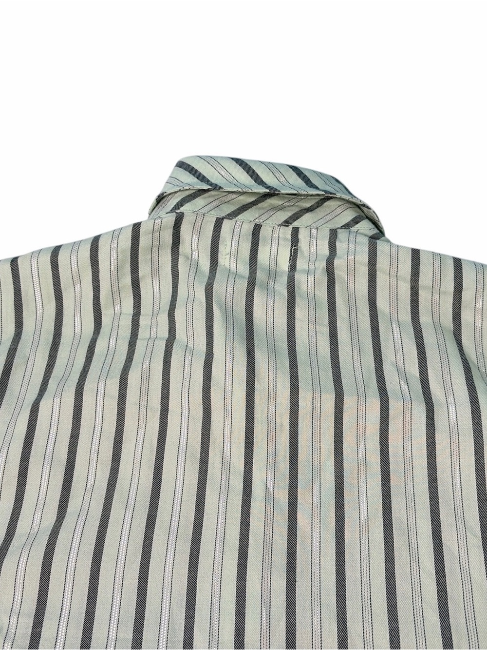 Victorias Secret Pink Sleepwear Set Womens Small Green Silver Striped Long - Picture 9 of 13